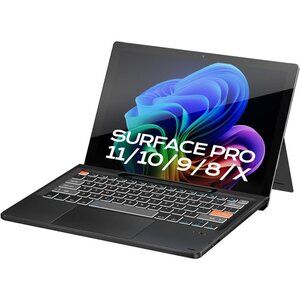 Bluetooth Keyboard for Surface Pro 11 10 9 X - Backlit Keys & Precision Trackpad